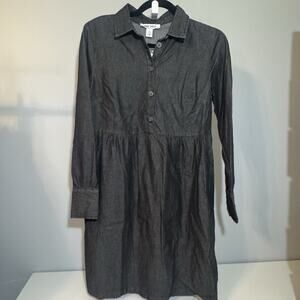 NEW Nine West Jeans Denim Dress Ladies XS Griffen Dark Gray Women’s New W Tags